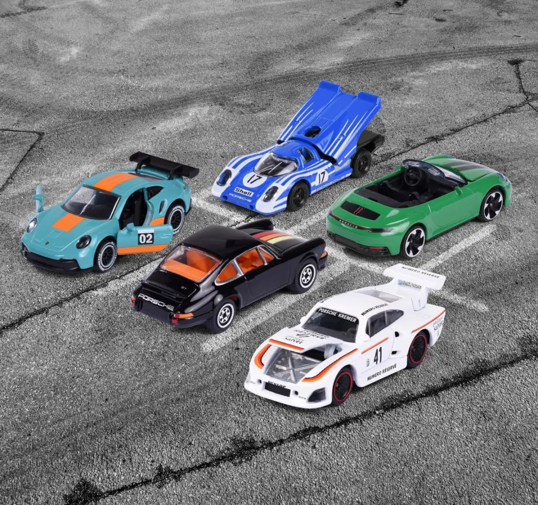 Majorette Porsche Sportwagens - 5 stuks - afbeelding 4 van 6