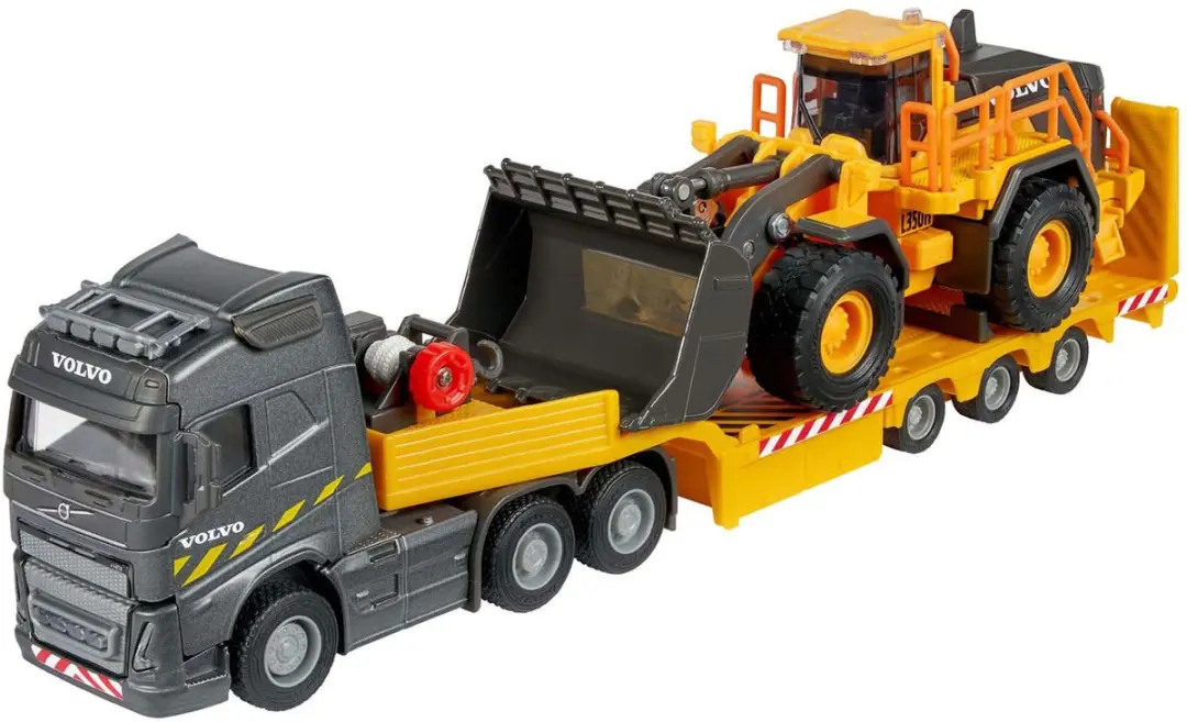 Majorette Volvo FH16 Truck met Oplegger en Wiellader - afbeelding 3 van 6