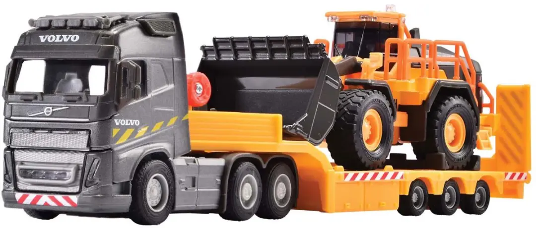 Majorette Volvo FH16 Truck met Oplegger en Wiellader - afbeelding 4 van 6