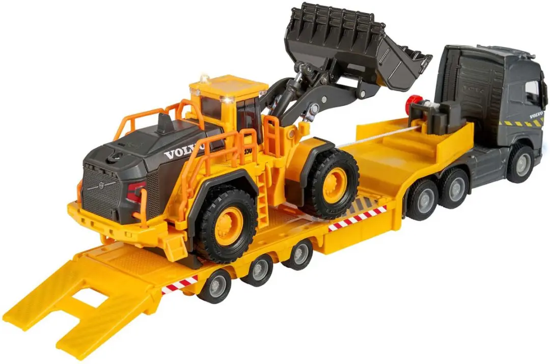 Majorette Volvo FH16 Truck met Oplegger en Wiellader - afbeelding 6 van 6