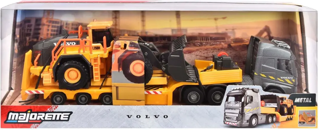 Majorette Volvo FH16 Truck met Oplegger en Wiellader - afbeelding 2 van 6