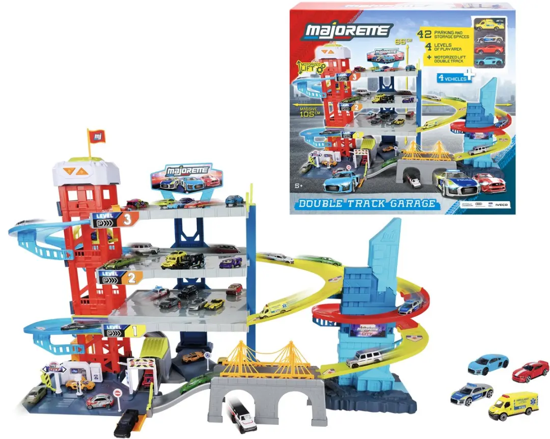 Majorette Speelgoedgarage met 4 verdiepingen