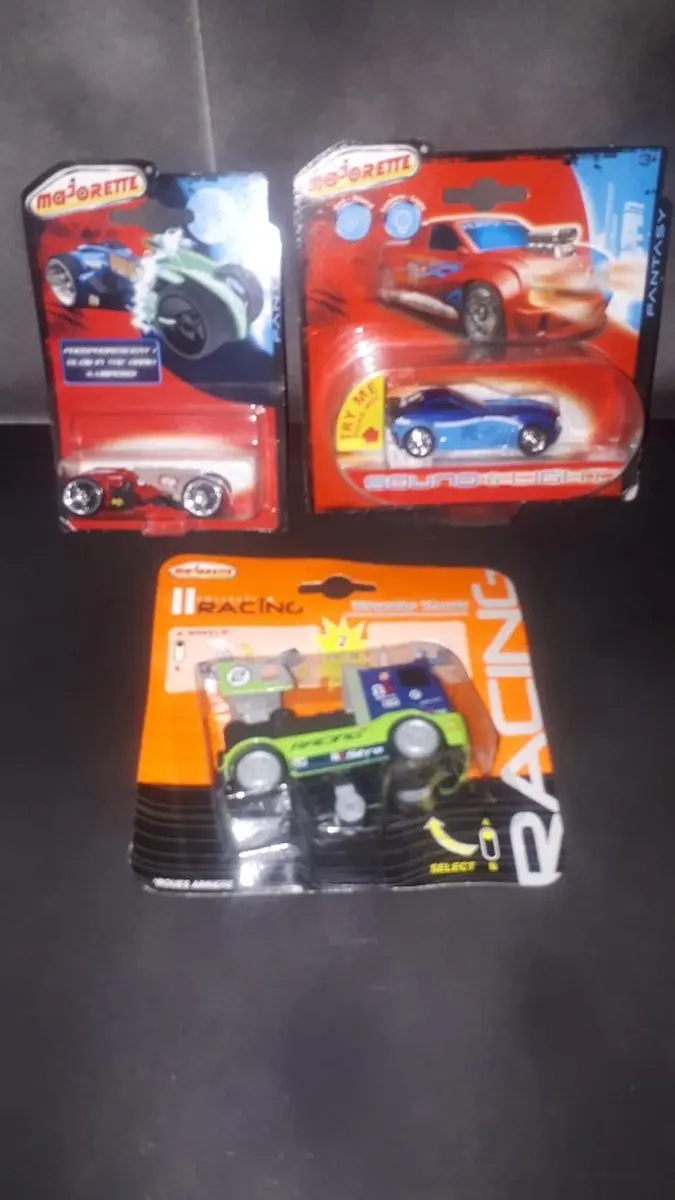 Majorette Racing Set auto's, 3 stuks