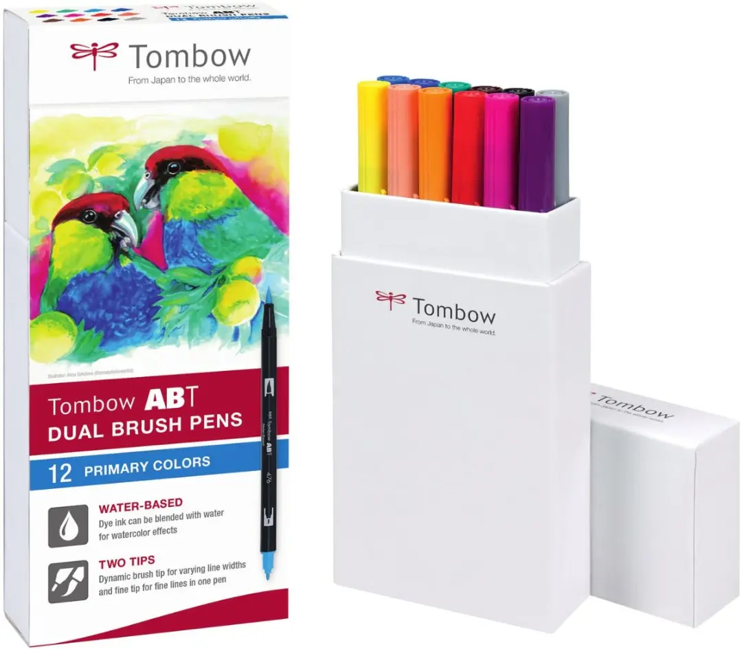 Tombow ABT Brushpennen Primaire Kleuren