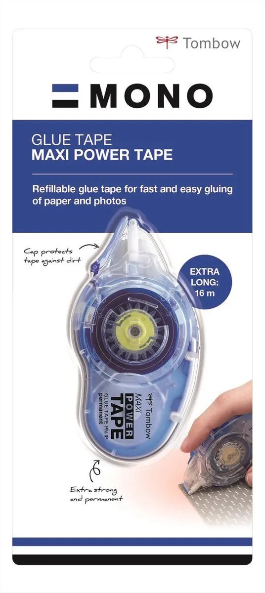 Tombow MONO Maxi Power Glue Tape - Permanent - afbeelding 5 van 5