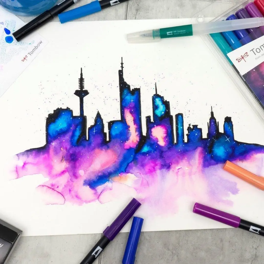 Tombow Handlettering Aquarelblok 24x32cm - afbeelding 2 van 6