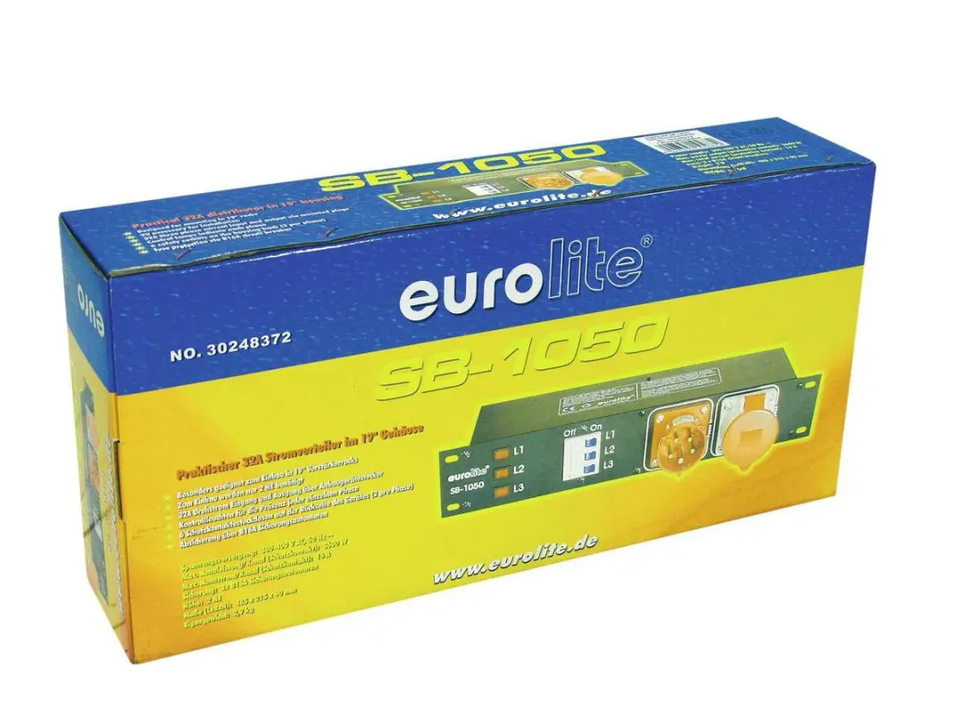 Eurolite SB-1050 CEE-stroomverdeler 32A 19" - afbeelding 5 van 5