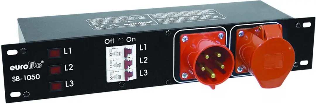 Eurolite SB-1050 CEE-stroomverdeler 32A 19"