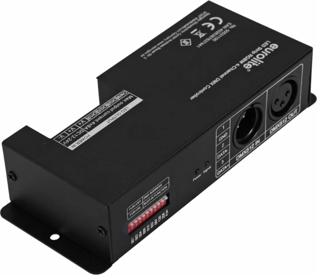 Eurolite 50531100 LED RGBW DMX Regelaar - 4-kanaals - afbeelding 4 van 4