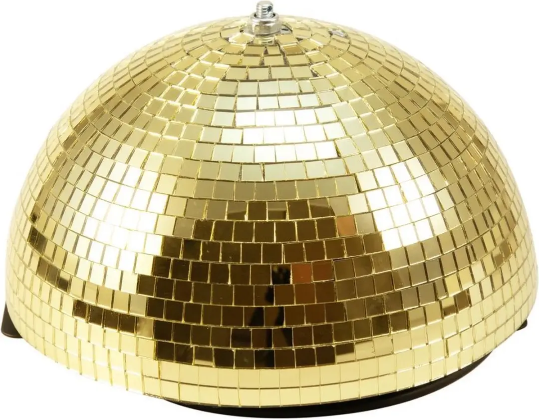 Eurolite Halve Discobal 30cm Goud met Motor