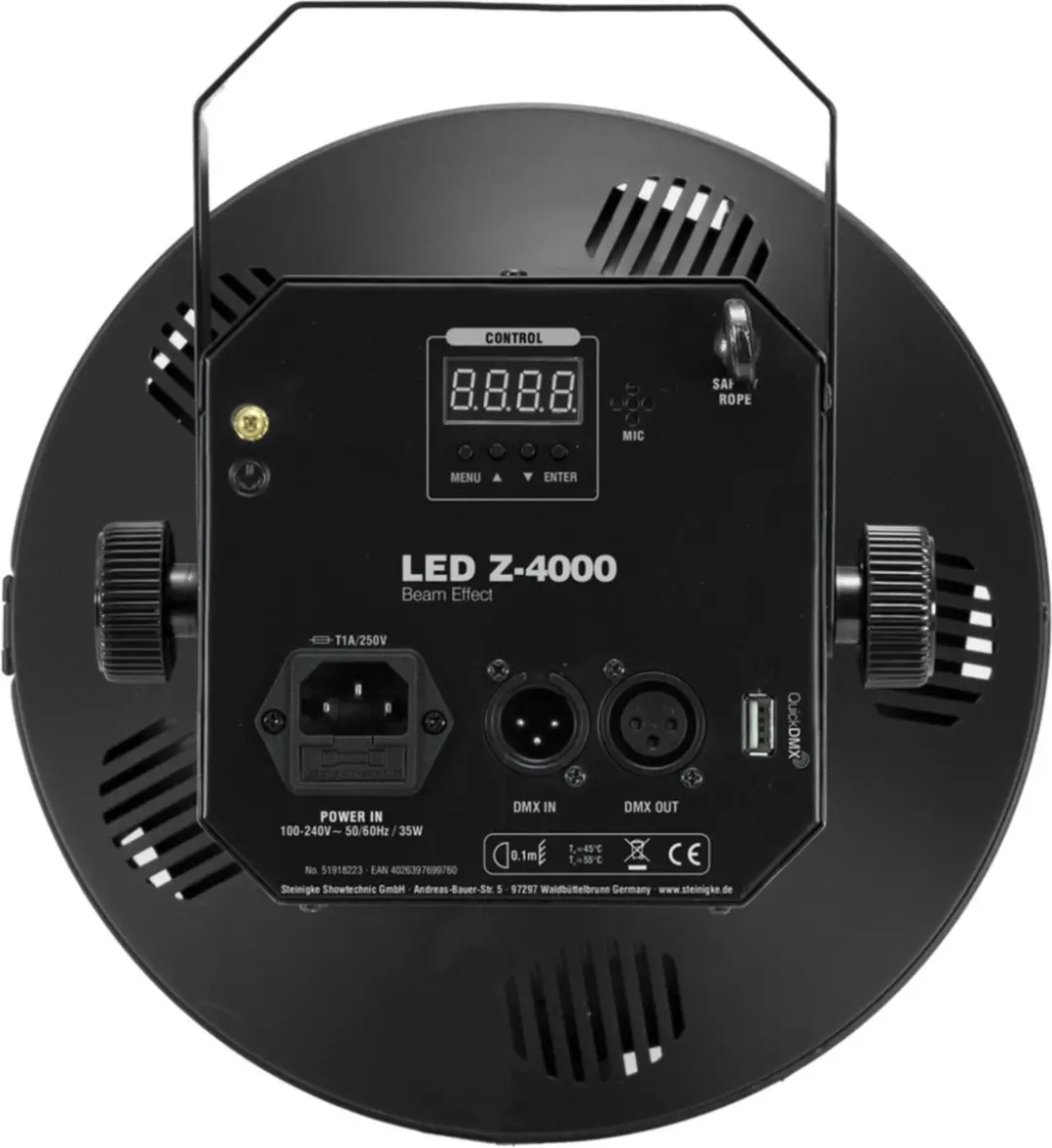 Eurolite LED Z-4000 51918223 Straaleffect - Zwart - afbeelding 2 van 6