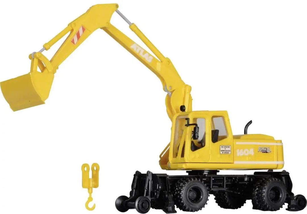 Kibri 16312 H0 Atlas Spoorbouw Weg-Rail Graafmachine - afbeelding 3 van 5