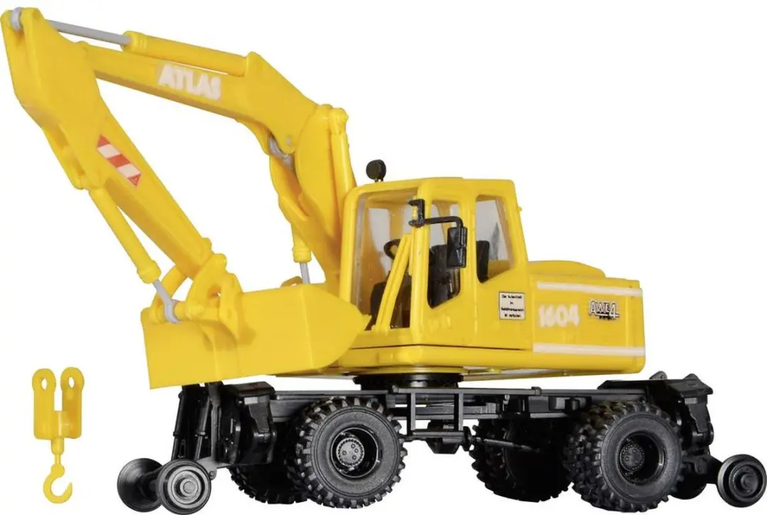 Kibri 16312 H0 Atlas Spoorbouw Weg-Rail Graafmachine