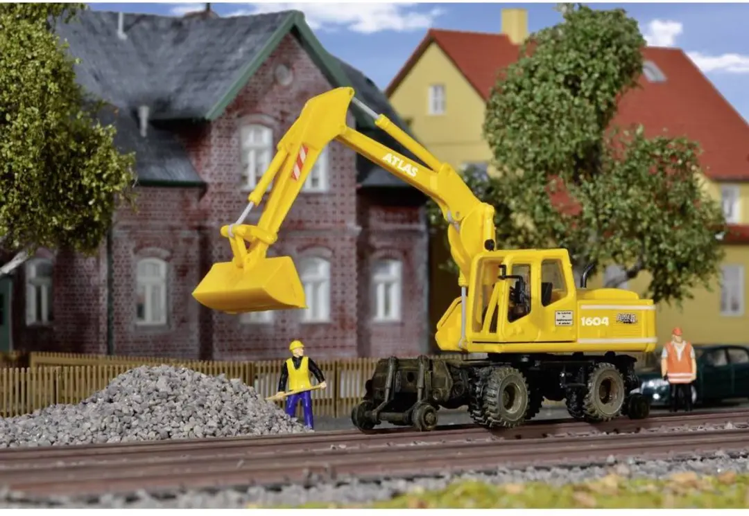 Kibri 16312 H0 Atlas Spoorbouw Weg-Rail Graafmachine - afbeelding 2 van 5