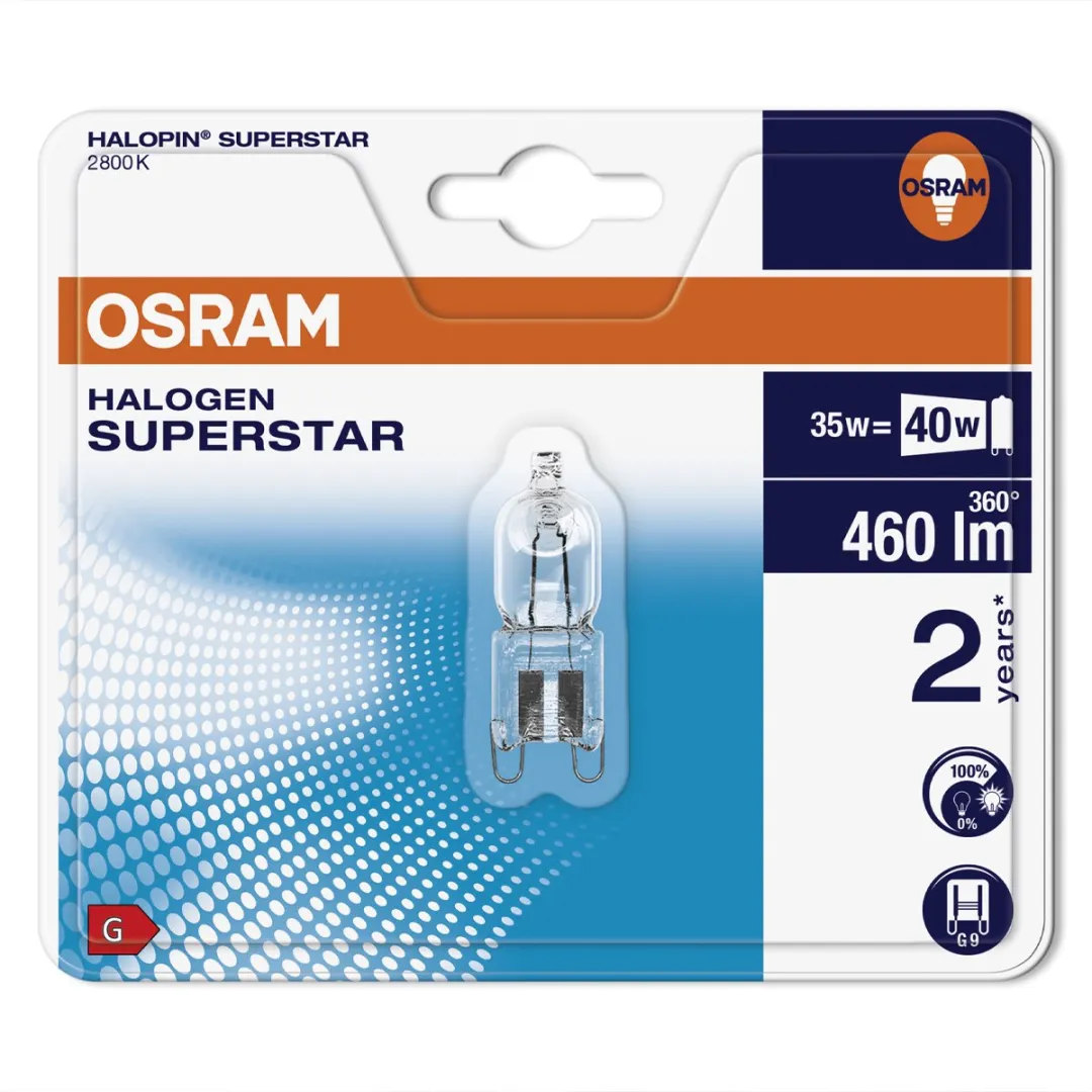 Osram G9 Halogeenlamp 35W 2700K - Warm Wit