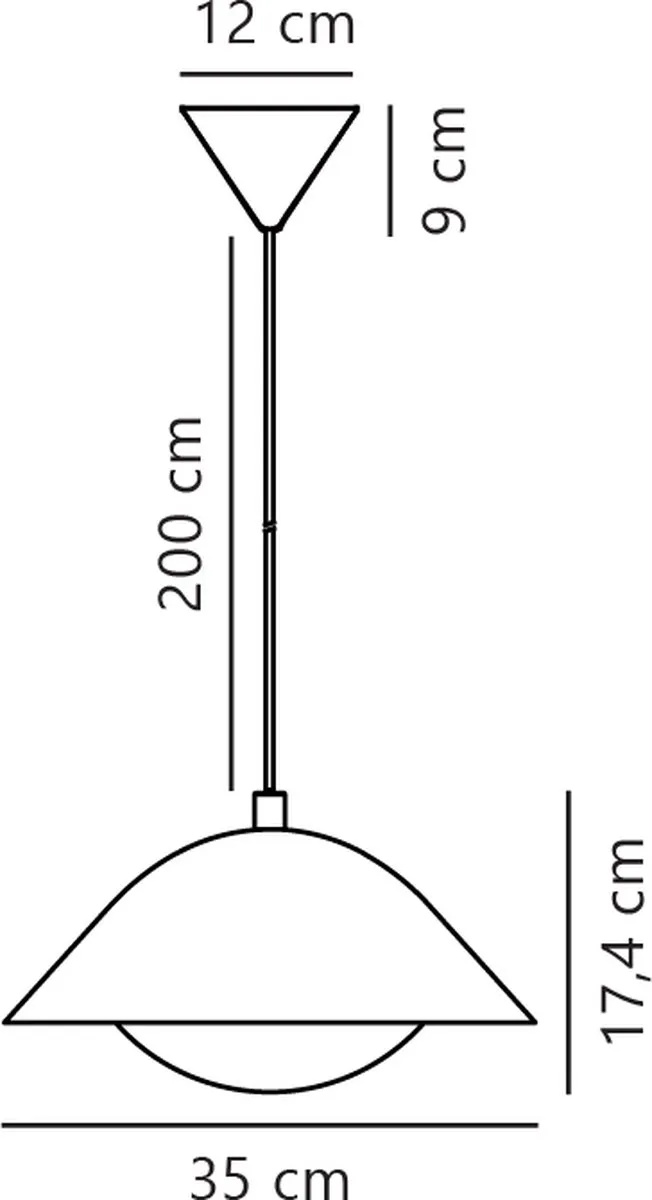 Nordlux Freya Hanglamp Ø35cm - E27 - Beige