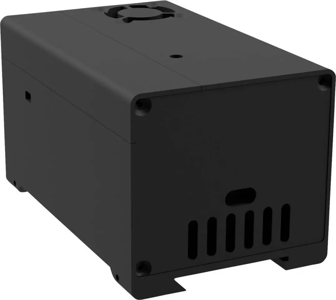 Joy-it rb-strompi3-case Aluminium Behuizing - Zwart - afbeelding 4 van 6