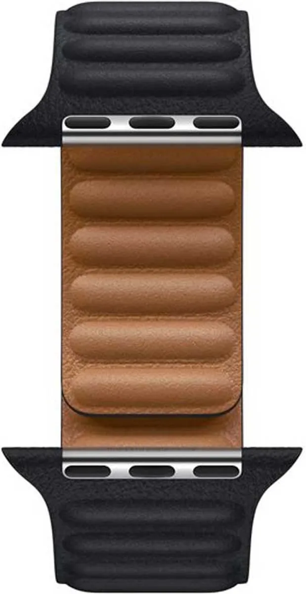 Apple Watch Leather Link 45mm - Middernacht - M/L