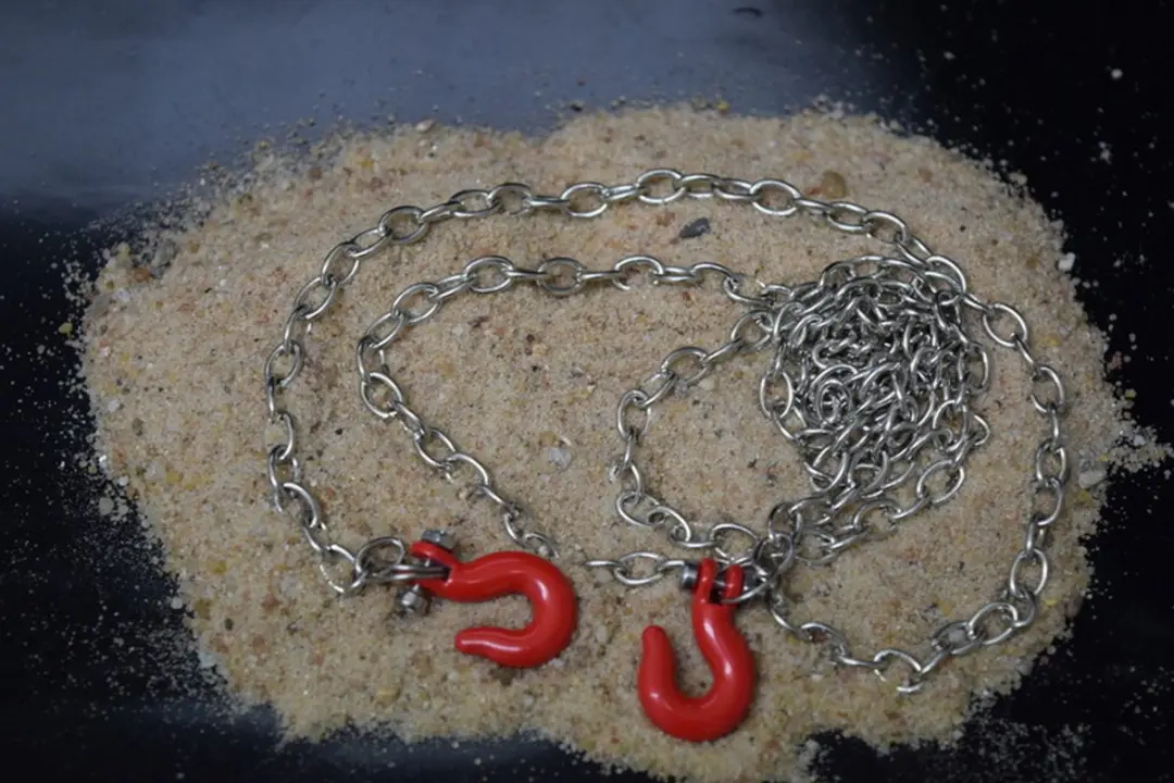 Absima 2320047 Staalketting met Heavy-Duty Haak - Zilver-rood - afbeelding 3 van 6