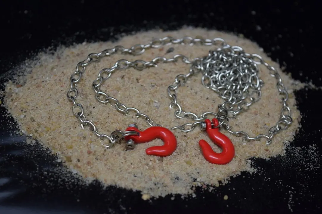 Absima 2320047 Staalketting met Heavy-Duty Haak - Zilver-rood - afbeelding 6 van 6