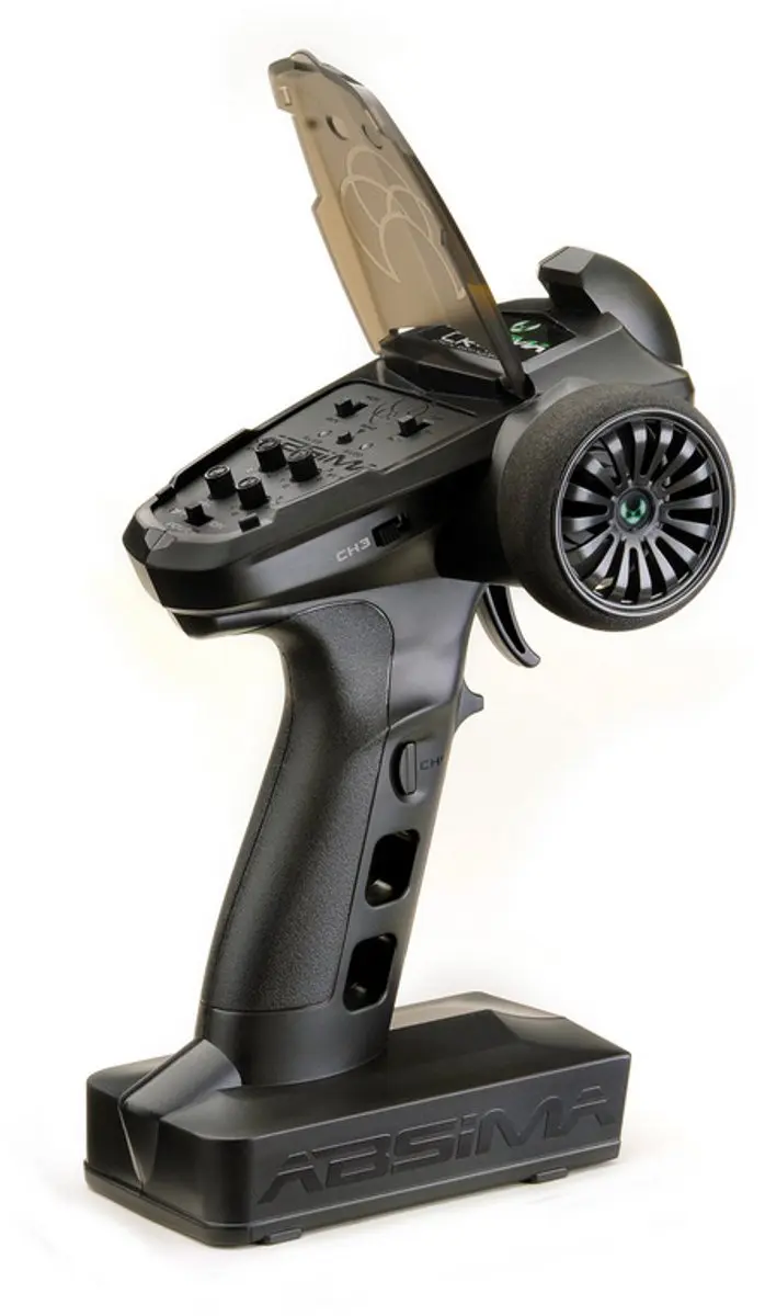 Absima CR4S RC Pistoolzender 2,4GHz - 4 Kanalen - Zwart - afbeelding 2 van 6