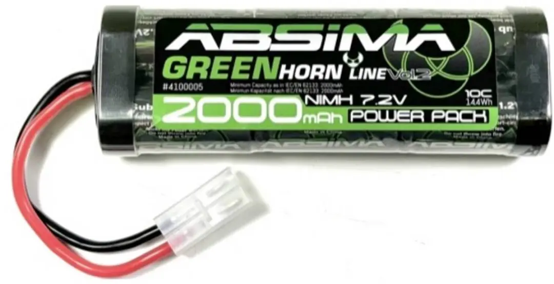 Absima NiMH accupack 7.2V 2000mAh Tamiya