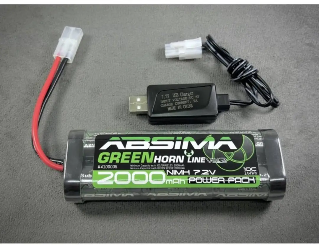Absima NiMH accupack 7.2V 2000mAh Tamiya - afbeelding 3 van 3