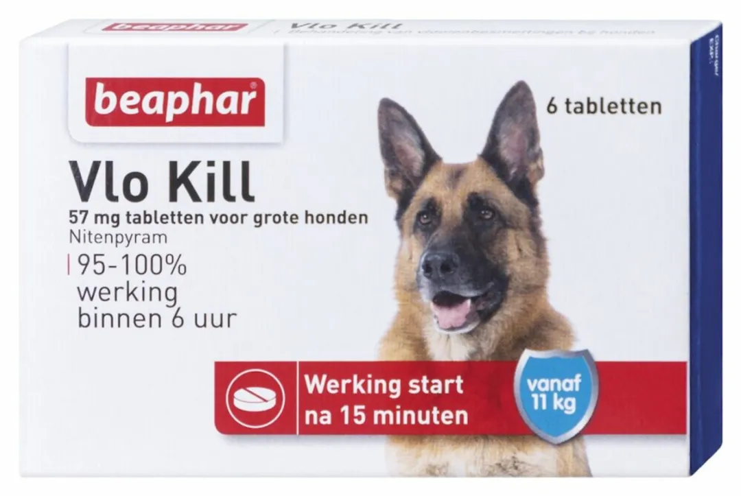 Beaphar Vlo Kill Tabletten Hond 11-57kg - 2x6 Stuks