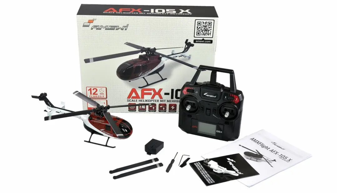 Amewi AFX-105 X RC Helikopter RTF - 4-Kanaals 2.4GHz - afbeelding 5 van 6