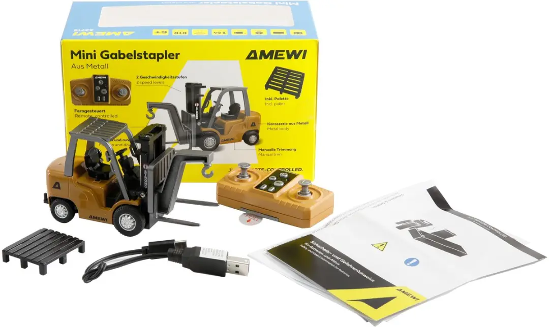 Amewi 22715 Mini Gabelstapler 1:64 RTR - afbeelding 2 van 6