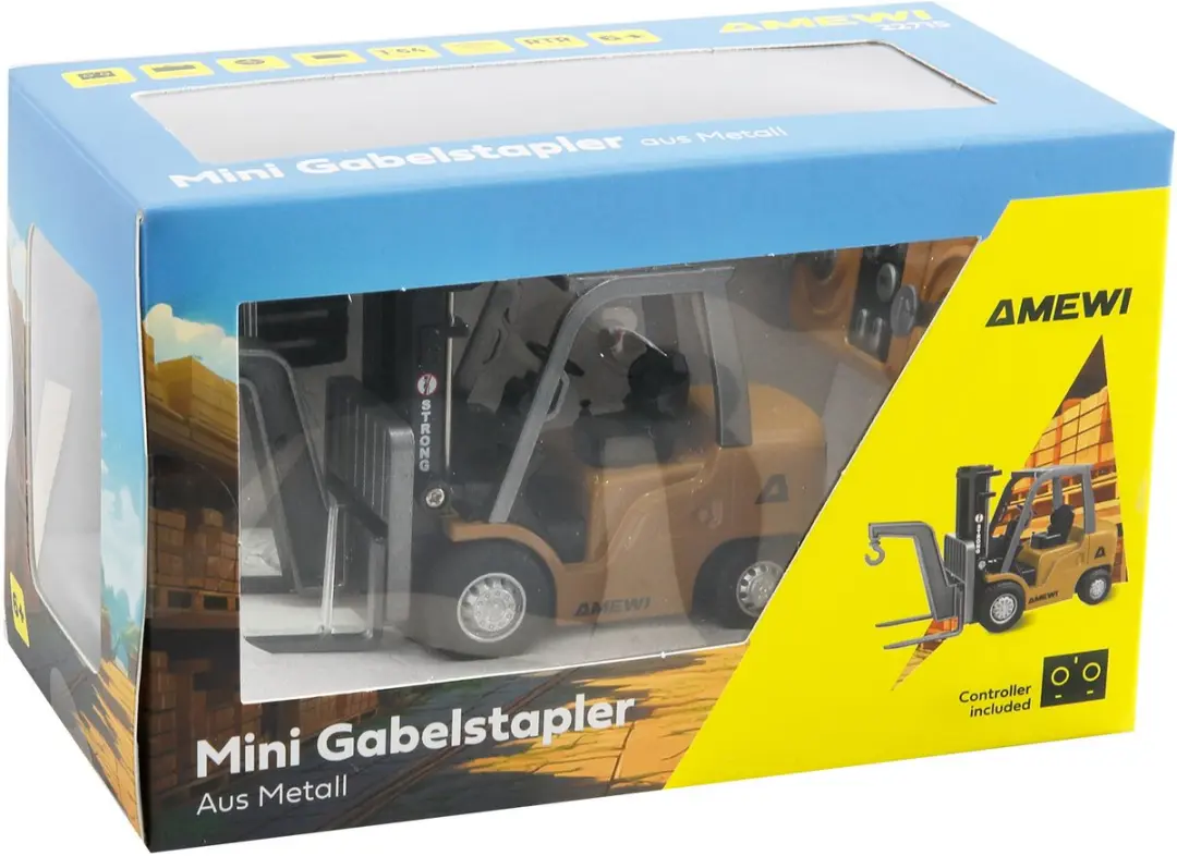 Amewi 22715 Mini Gabelstapler 1:64 RTR - afbeelding 5 van 6