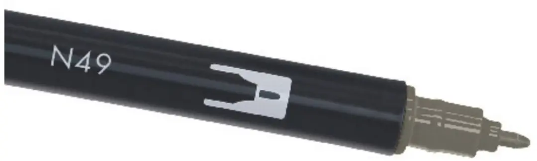 Tombow ABT Dual Brushpen N49 - Warm Gray 8 - afbeelding 3 van 6