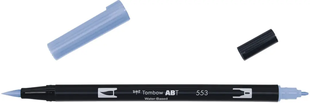 Tombow ABT Dual Brush Pen 553 - Mist Purple - afbeelding 3 van 3