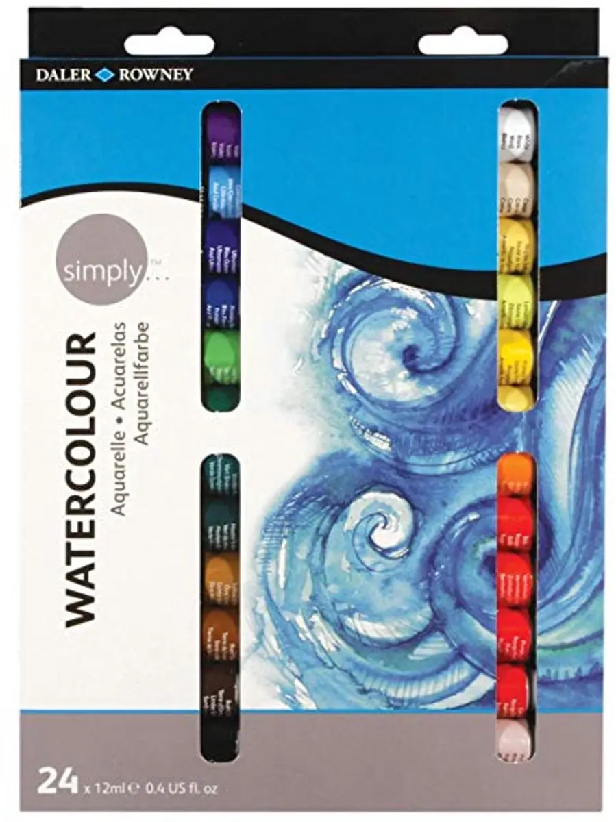 Daler-Rowney Simply Aquarel Set 24 x 12 ml - afbeelding 5 van 5