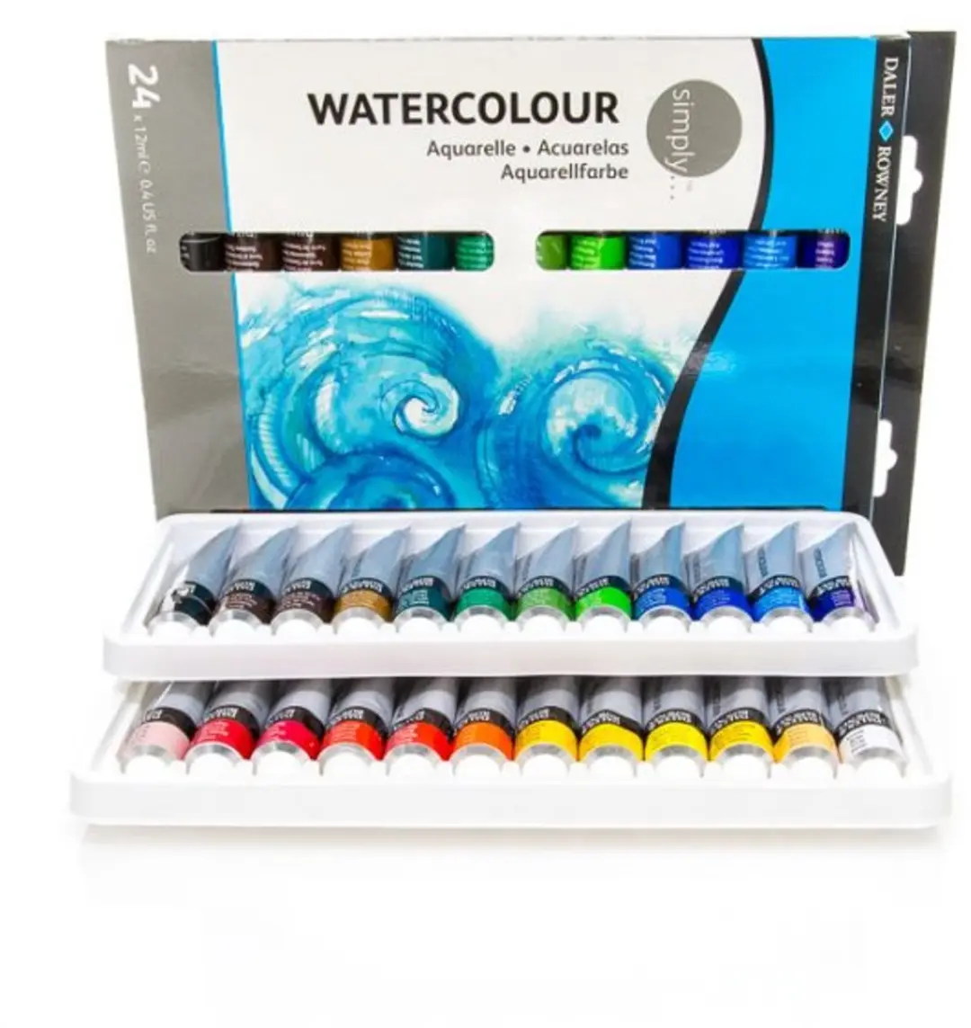 Daler-Rowney Simply Aquarel Set 24 x 12 ml - afbeelding 3 van 5