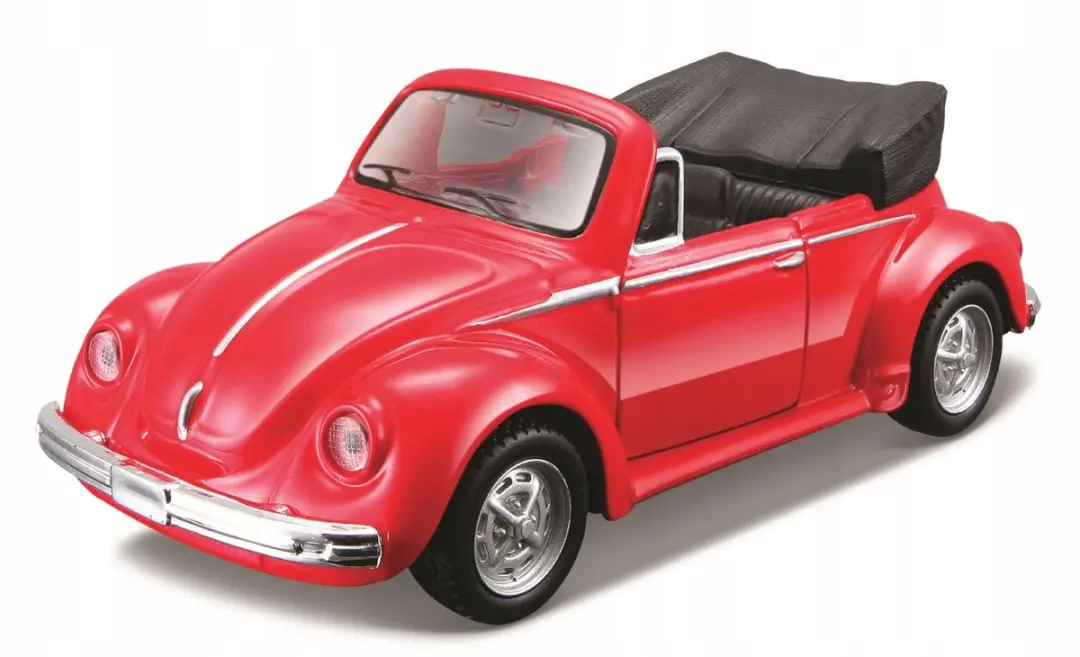 Maisto Power Racer Volkswagen 1303 Cabriolet Rood 4,5'' Pull-back