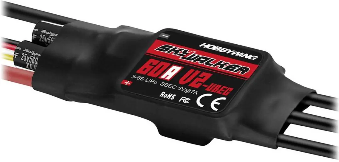 HobbyWing Skywalker V2 60A brushless snelheidsregelaar - afbeelding 3 van 3