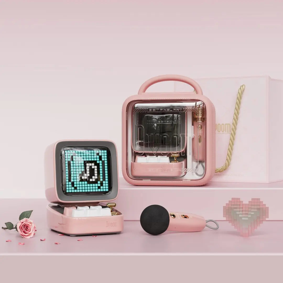 Divoom Ditoo-5M Karaokespeaker 15W - Roze - afbeelding 2 van 6