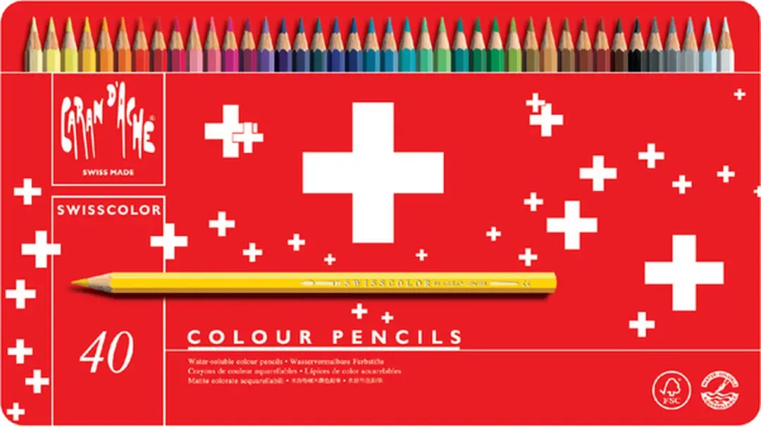 Caran d'Ache Swisscolor Aquarel Kleurpotloden