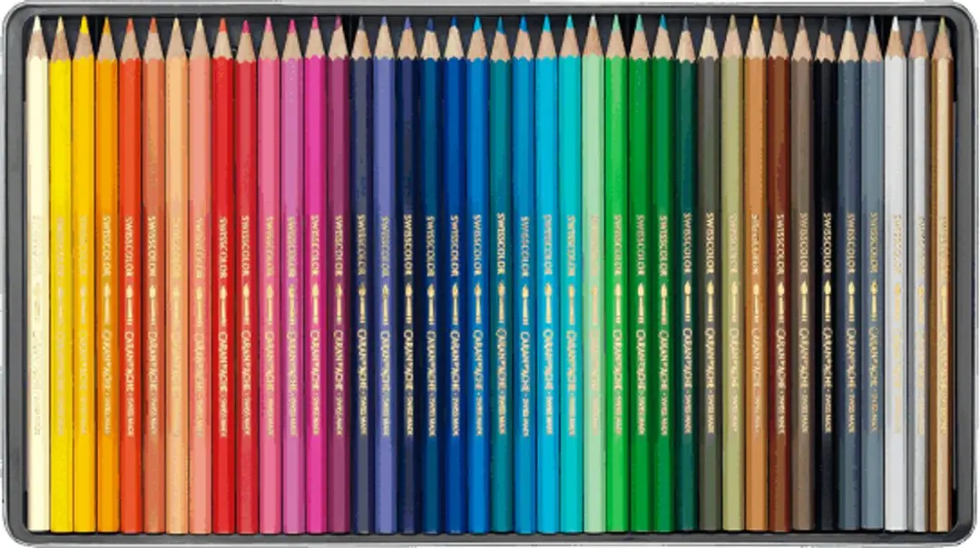 Caran d'Ache Swisscolor Aquarel Kleurpotloden - 40 stuks - afbeelding 5 van 6