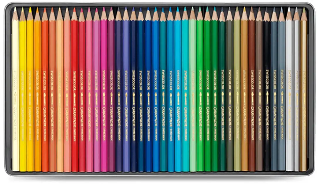 Caran d'Ache Swisscolor Aquarel Kleurpotloden - 40 stuks - afbeelding 3 van 6