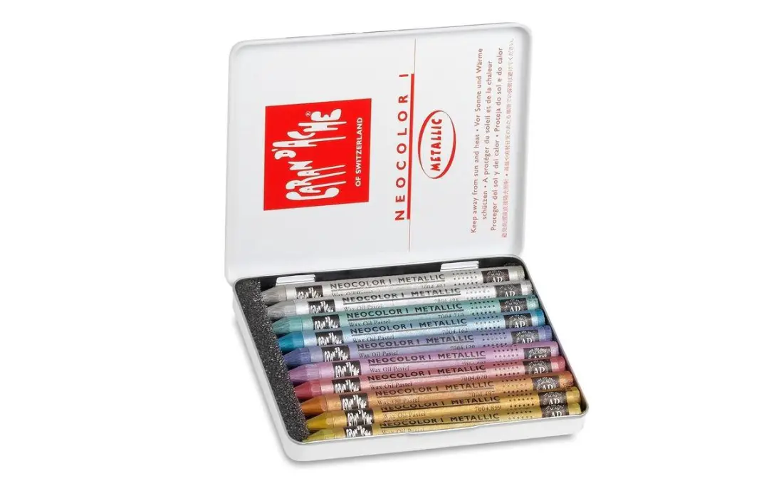 Caran d'Ache Neocolor I Metallic Kleurpotloden - 10 Stuks - afbeelding 6 van 6