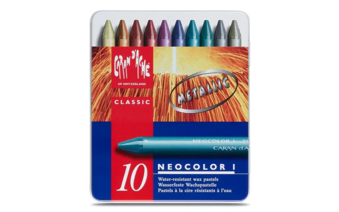 Caran d'Ache Neocolor I Metallic Kleurpotloden - 10 Stuks - afbeelding 4 van 6
