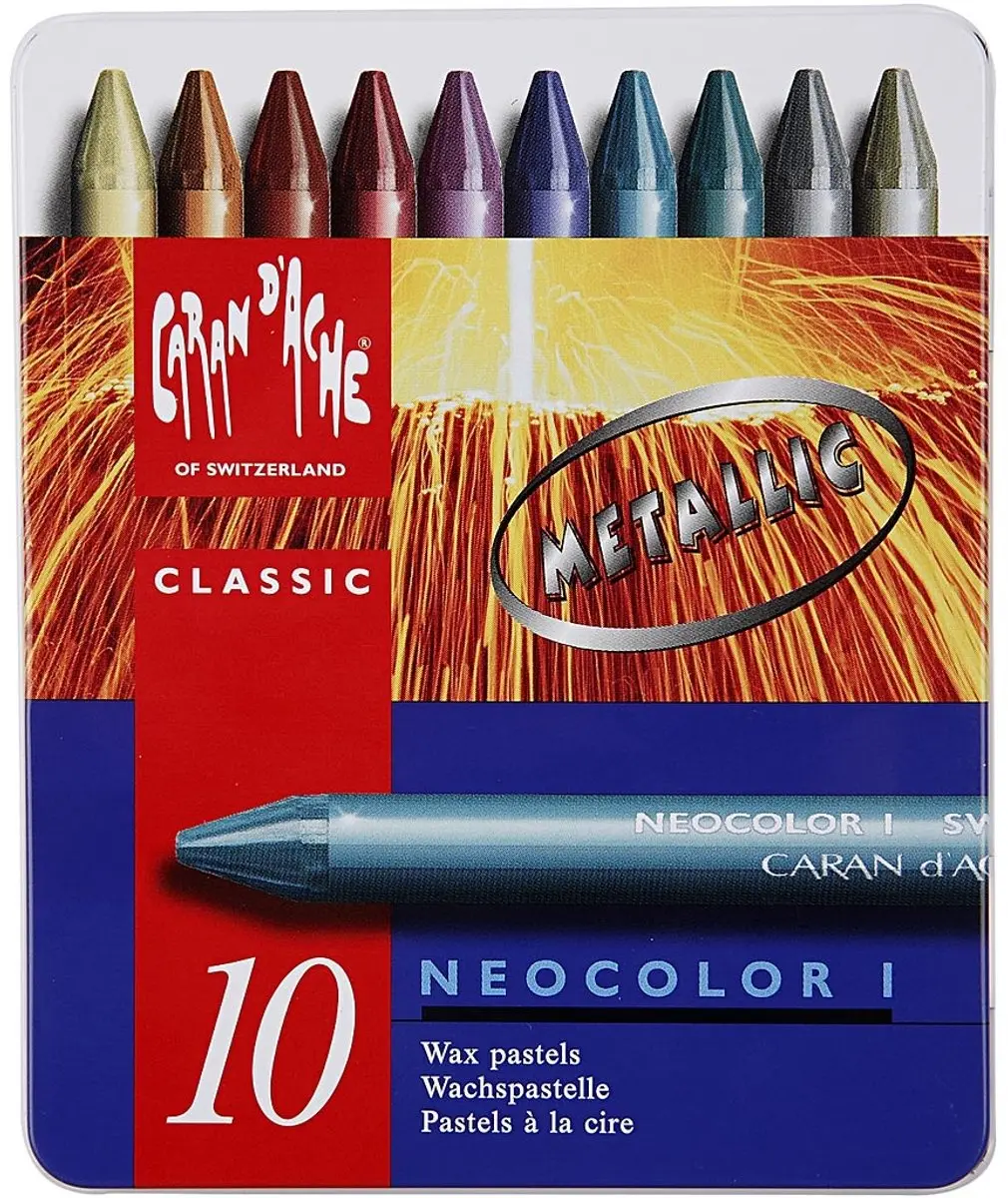 Caran d'Ache Neocolor I Metallic Kleurpotloden - 10 Stuks - afbeelding 3 van 6