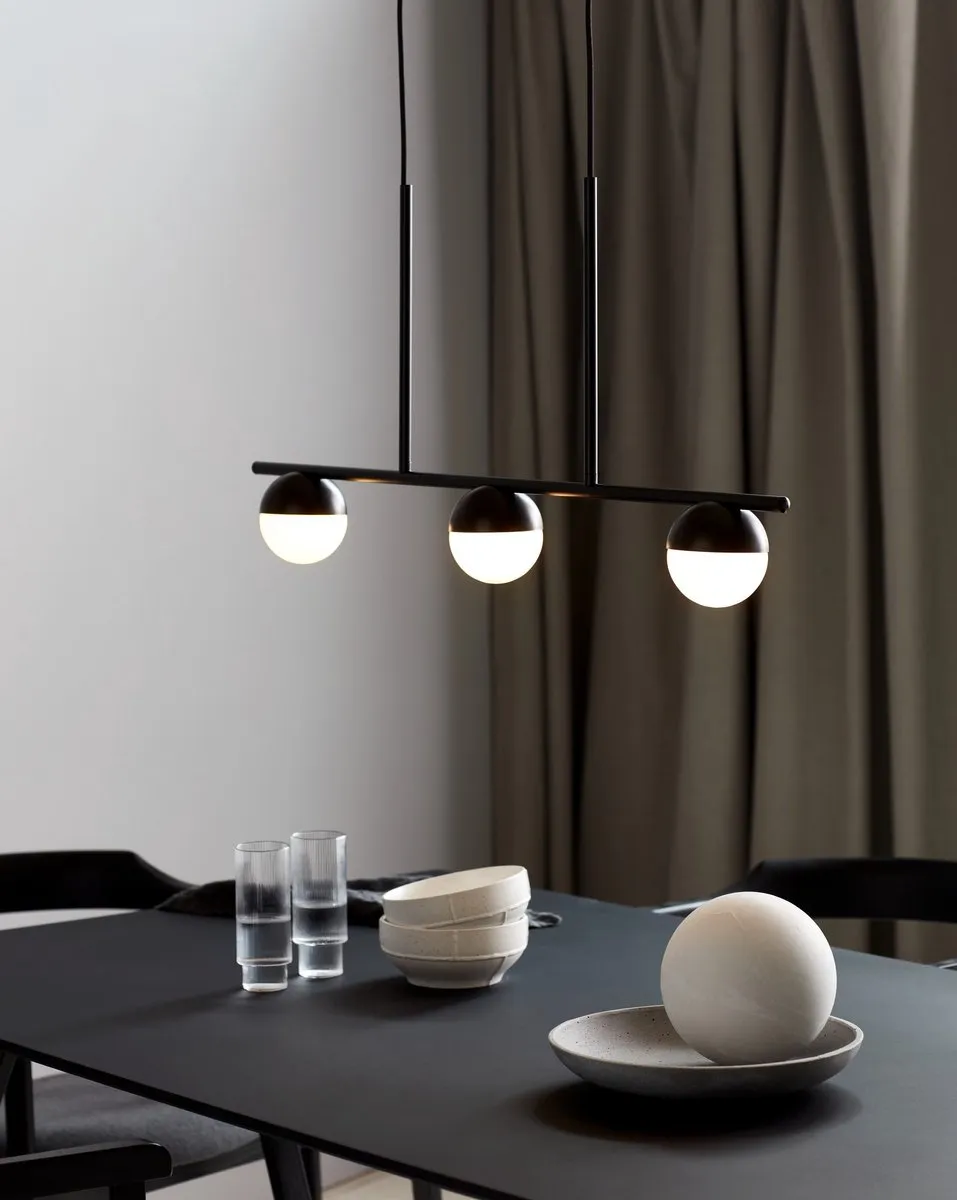Nordlux Contina-3 Spot-hanglamp - 3x G9 - Ø10cm - Zwart