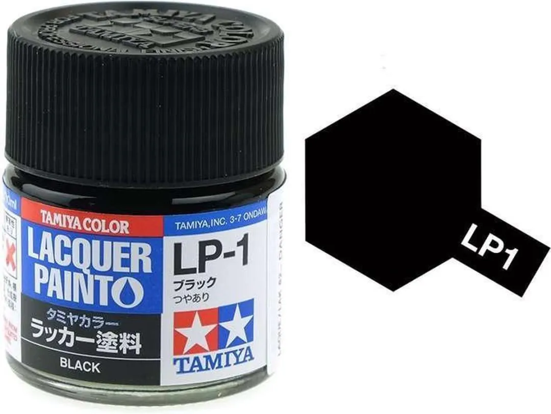 Tamiya Hobbyverf Olieverf LP-1 Black Gloss - 10ml