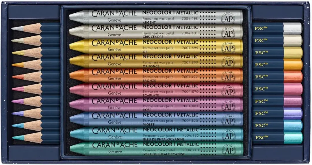 Caran d'Ache Cosmic Blue Special Edition Kleurpotloden en Neocolor