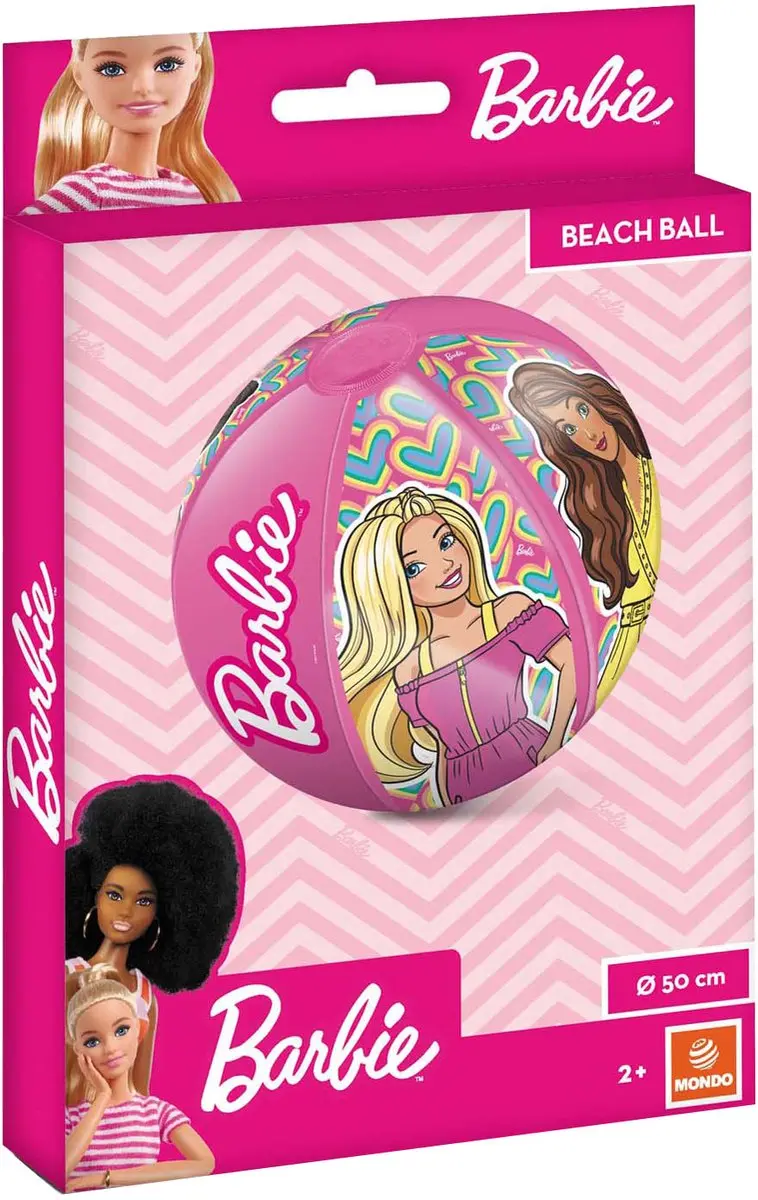 Mondo Barbie Strandbal 50cm - afbeelding 2 van 4