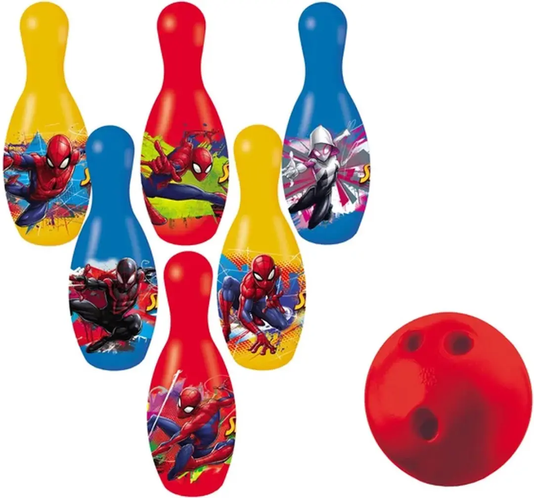 Mondo Spiderman Bowlingset - 7-delig - afbeelding 3 van 4