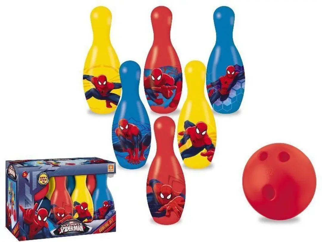 Mondo Spiderman Bowlingset - 7-delig - afbeelding 4 van 4